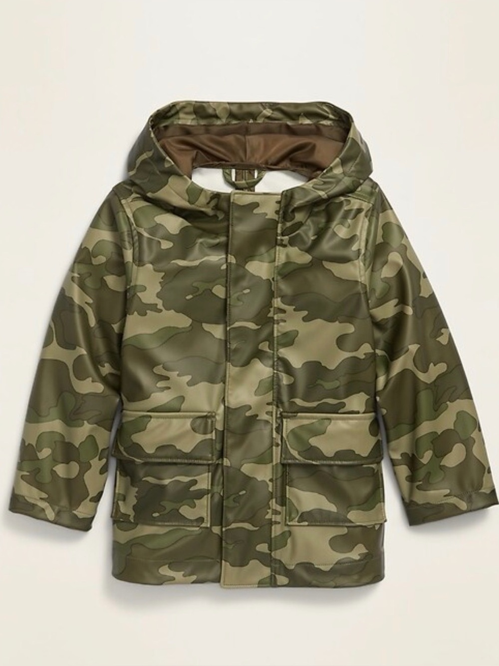 NEW! Old Navy Hooded Rain Coat Size 3T in Olive Camouflage Size 3T